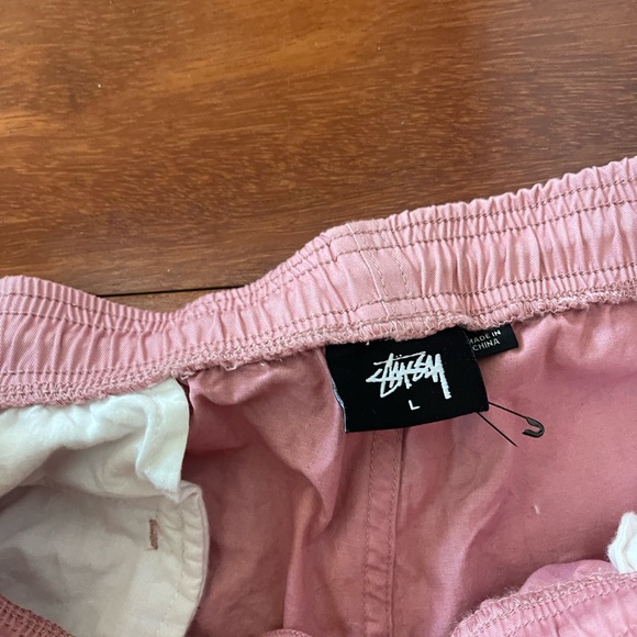 Stussy Large Pink Drawstring Pants - Picture 2 of 3